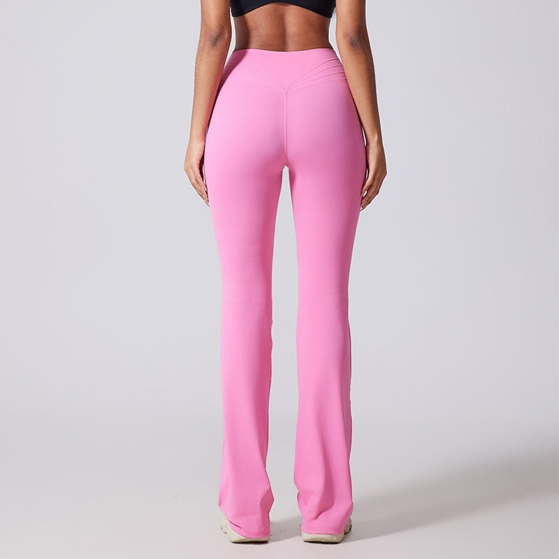 Women's Wide-leg High-waisted Slim-fit Flared Pants