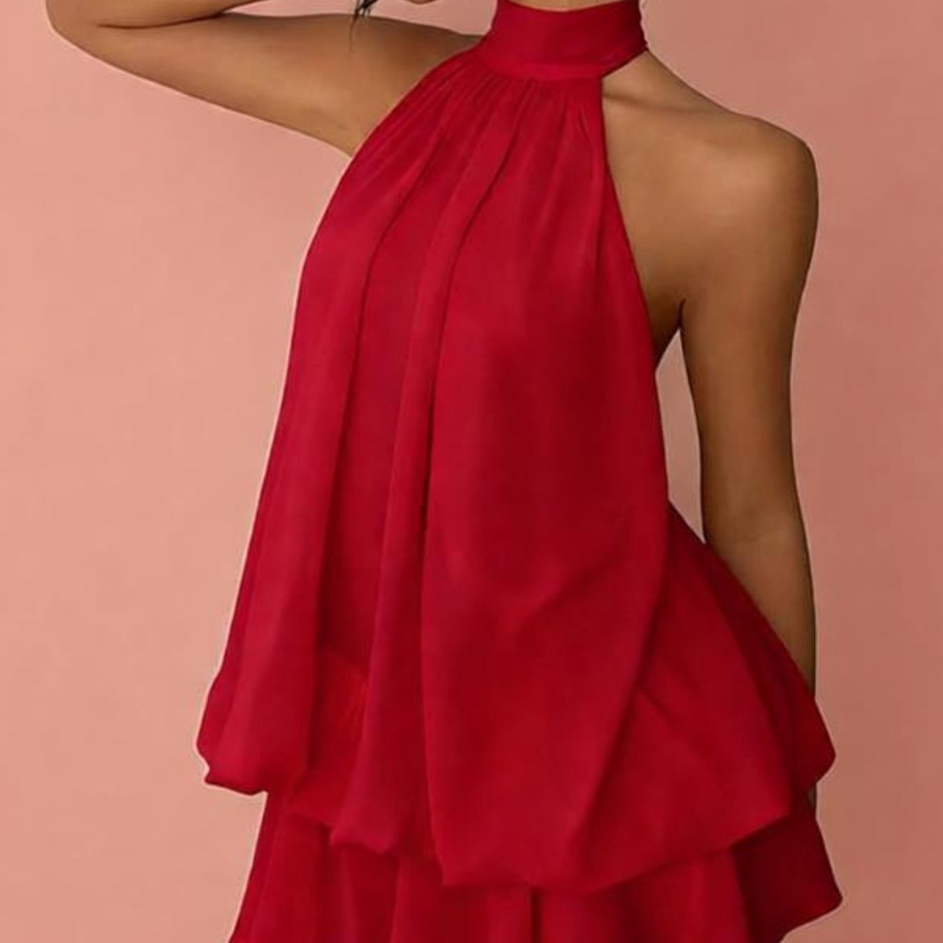 New-design Asymmetric Halter-neck Spicy-girl Dress For Women