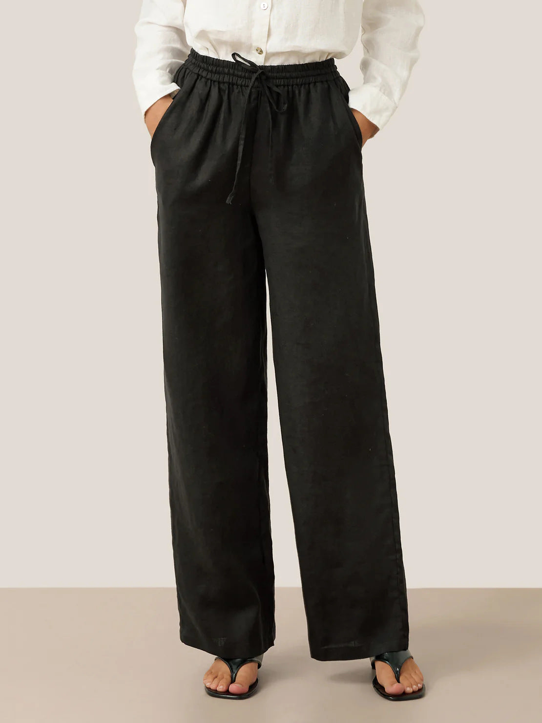 Linen Comfortable Straight-Leg Pants Women's Casual Pants