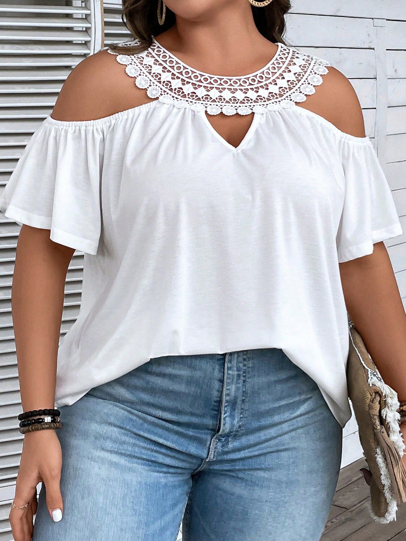 Women's Off-Shoulder Short-Sleeve Casual T-Shirt