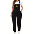 Sunflower Corduroy Suspender Pants European And American Style
