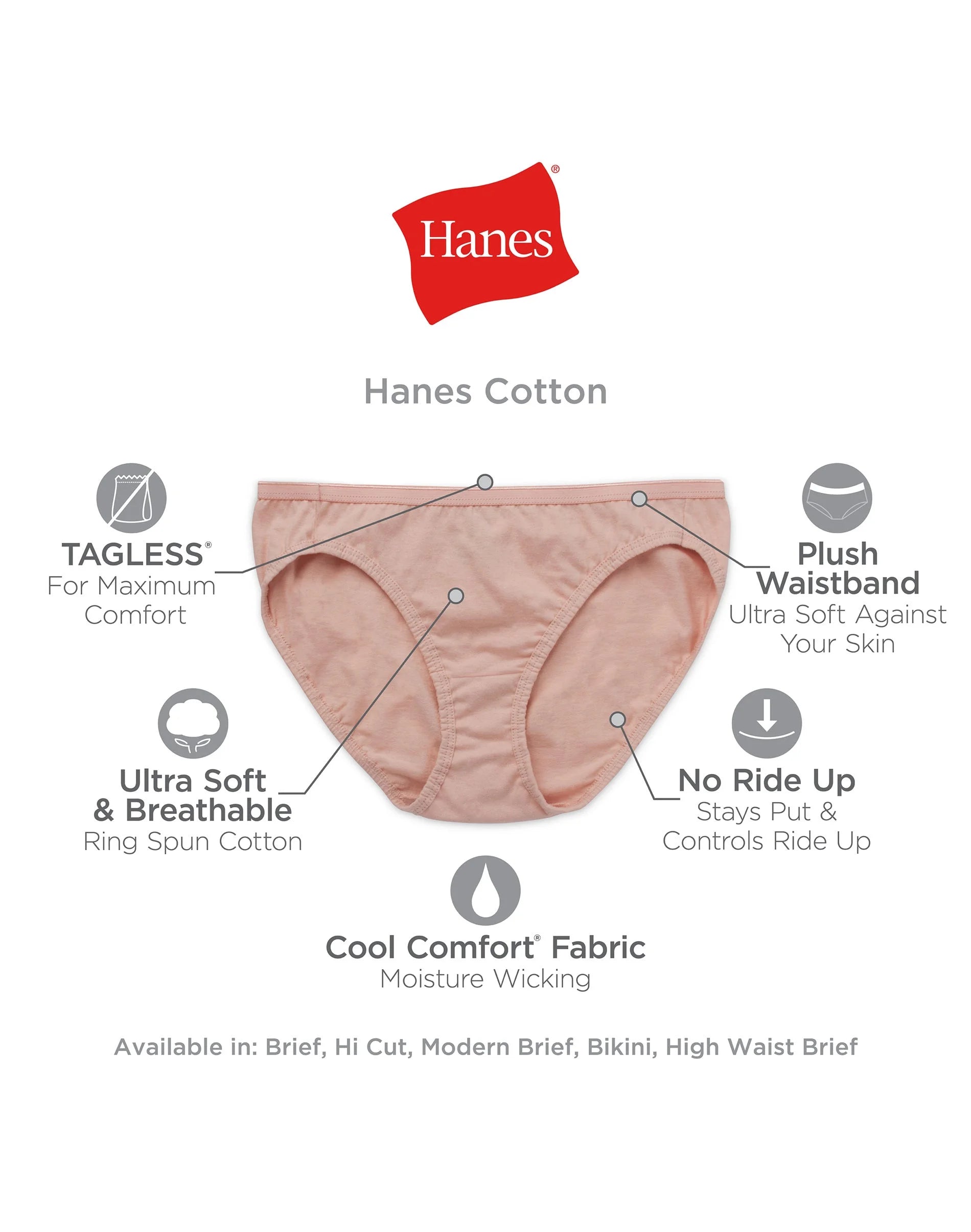 Ropa Interior De Bikini De Algodón Fresca Y Cómoda Para Mujer Paquete De 10
